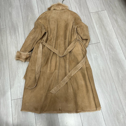 Women’s Cashmere Fur Mid-Length Trench Coat