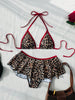Women’s Triangle Bikini Set with Skirted Bottom