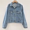 Bride Heart Cutout Denim Jacket with Rhinestone Fringe