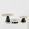 Nordic Natural Marble Rectangular Tray with Black Base
