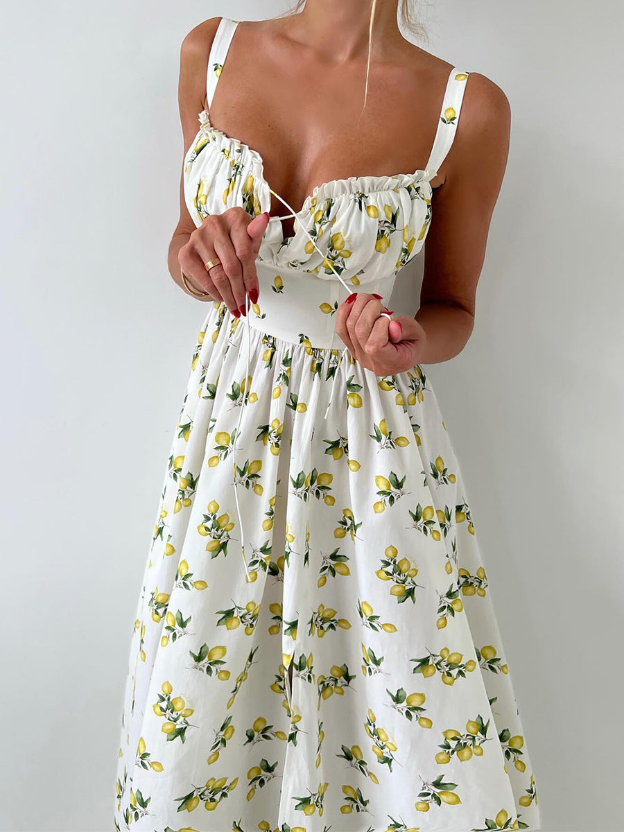 Side Split Maxi Dress Floral Off Shoulder Beach Outfit