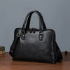 Leather messenger bag for men office travel
