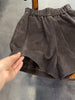 Women’s Genuine Suede Shorts  Wide Leg Brown Leather