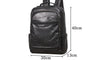 Men’s Leather Backpack with Trolley Sleeve