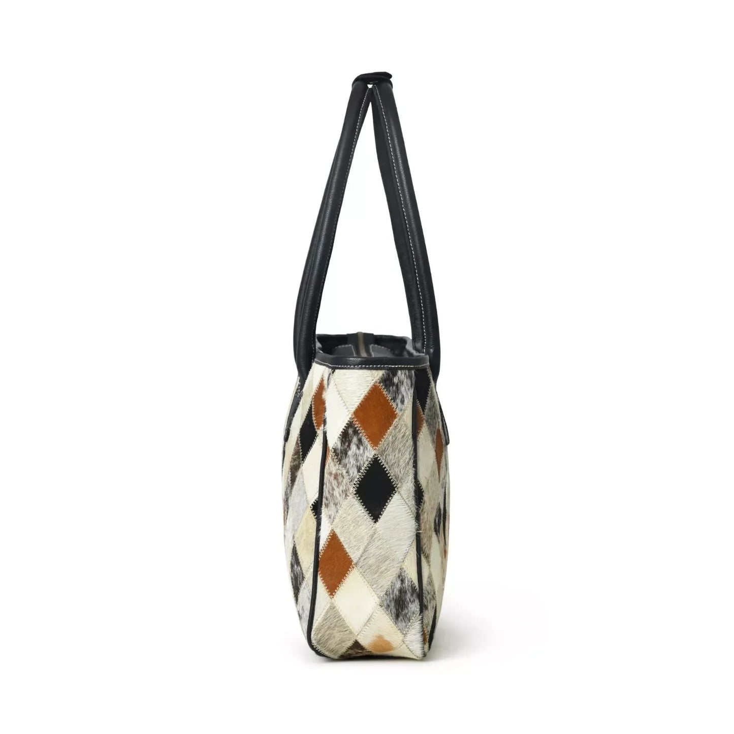 Women’s Hair On Cowhide Patchwork Tote Bag