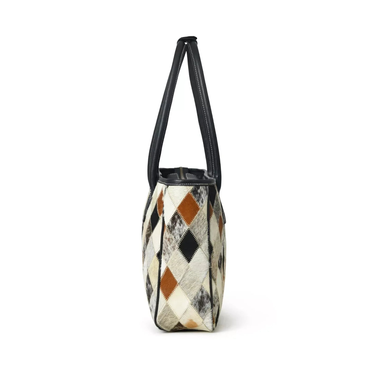Women’s Hair On Cowhide Patchwork Tote Bag