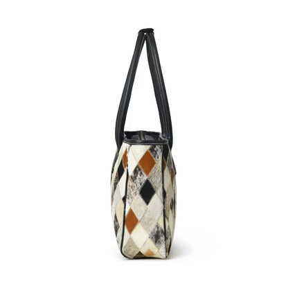 Women’s Hair On Cowhide Patchwork Tote Bag