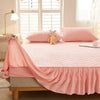 Quilted Fitted Sheet with Bed Skirt Mattress Cover