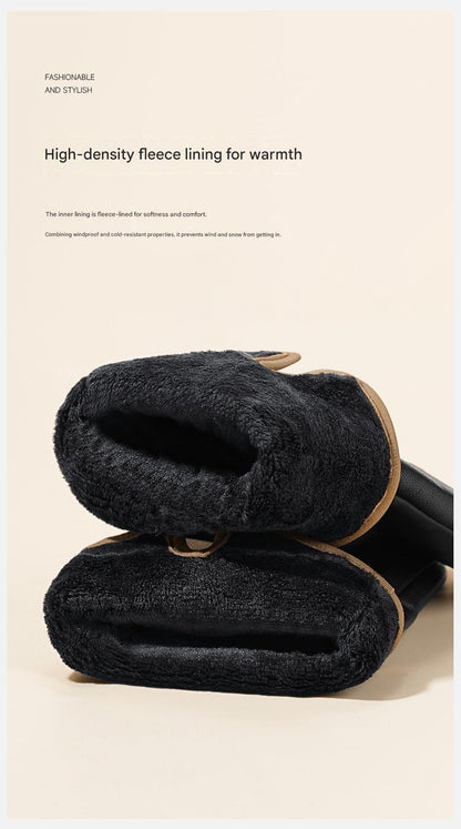 Women leather gloves for winter
