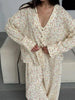 Floral cotton lounge pajama set women