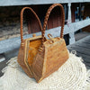Rattan Handbag with Braided Handles for Summer Resort Style