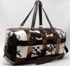 cowhide travel bag real leather duffle