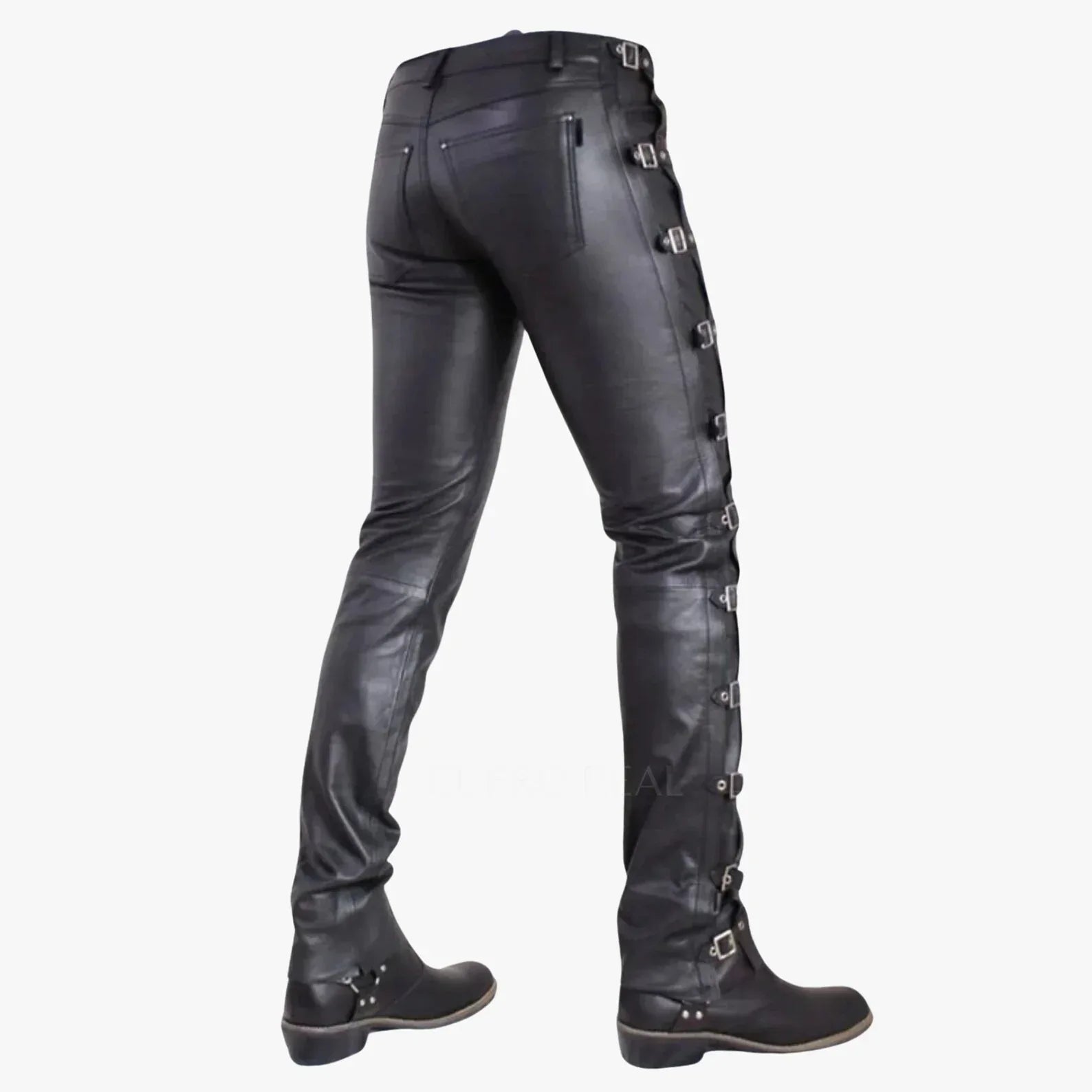 Genuine Black Leather Pants