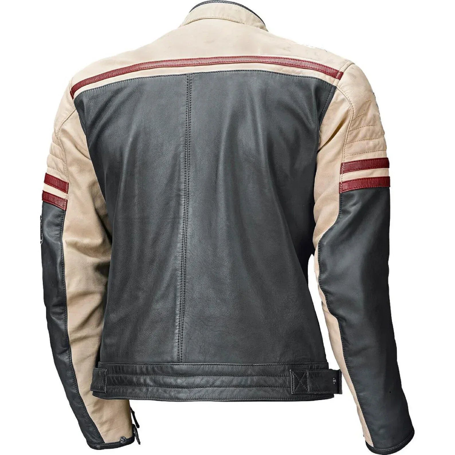 Men's Cafe Racer Leather Jacket in Retro Style