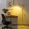 American Adjustable Iron Floor Work Lamp Black Shade Yellow 220V-240V For UK AU EU