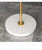 Modern arc floor lamp with wireless charging and drawer