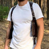 Men’s Double Underarm PU Leather Shoulder Holster Wallet
