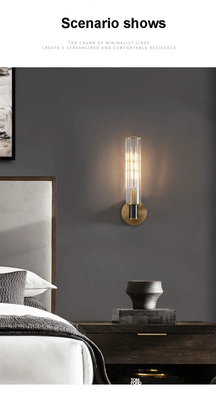 Modern Wall-Mounted Light Fixture for Bedroom or Living Room
