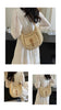 Woven Summer Crossbody Bag with Outer Pocket