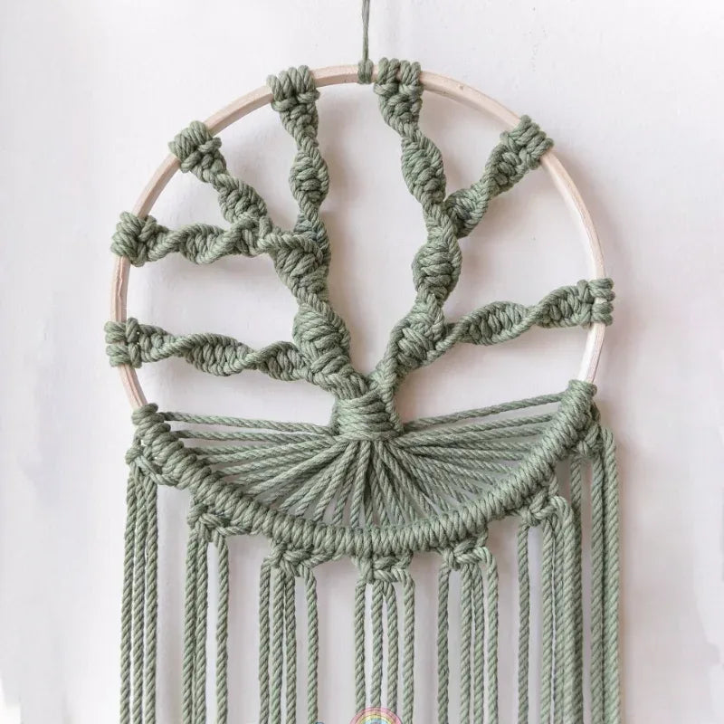 Tree of Life Macrame Wall Hanging Dream Catcher 2 ( 20x65cm)