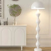Cream Tall Macaron Mushroom Floor Lamp