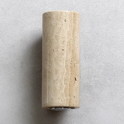 Yellow Travertine Wall Lamp Solid Wood Sconce