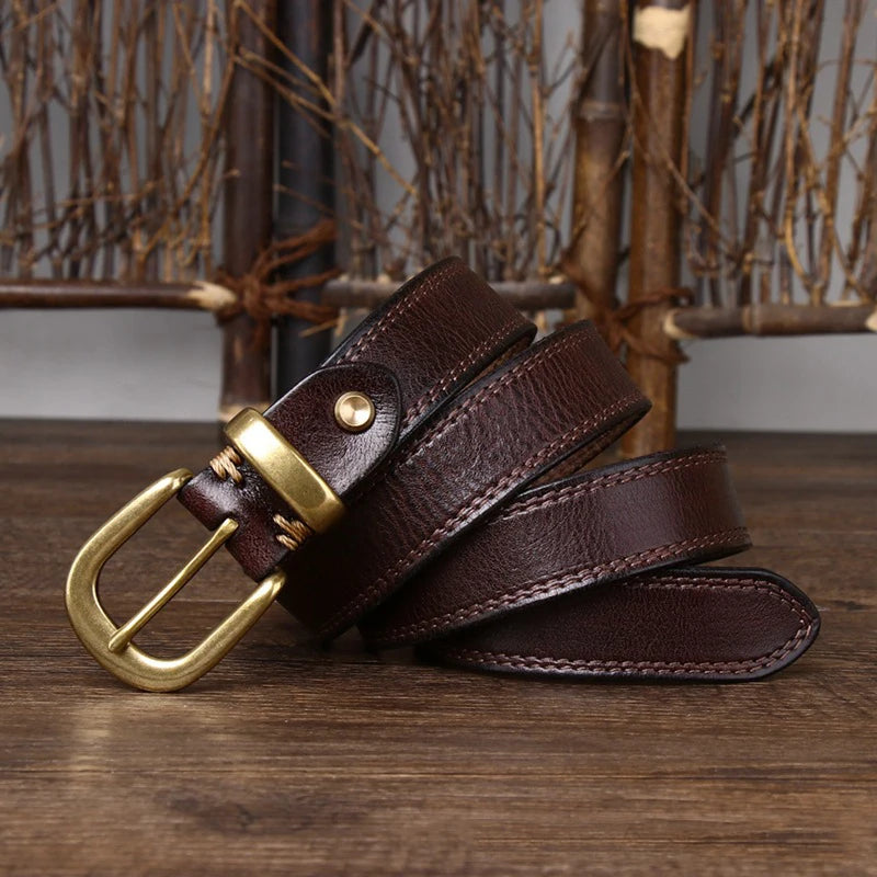 Genuine Leather Women’s Cincher Buckle Belt