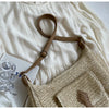 Woven Summer Crossbody Bag with Outer Pocket