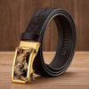 Tiger Buckle Genuine Leather Belt for Men