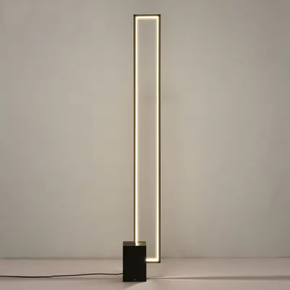 Minimalist Black Geometric Floor Lamp for Bedroom