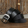 Men's Real Leather Belt with Modern Ceramic Buckle
