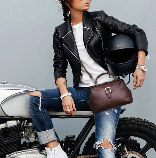 Genuine leather sling bag for women