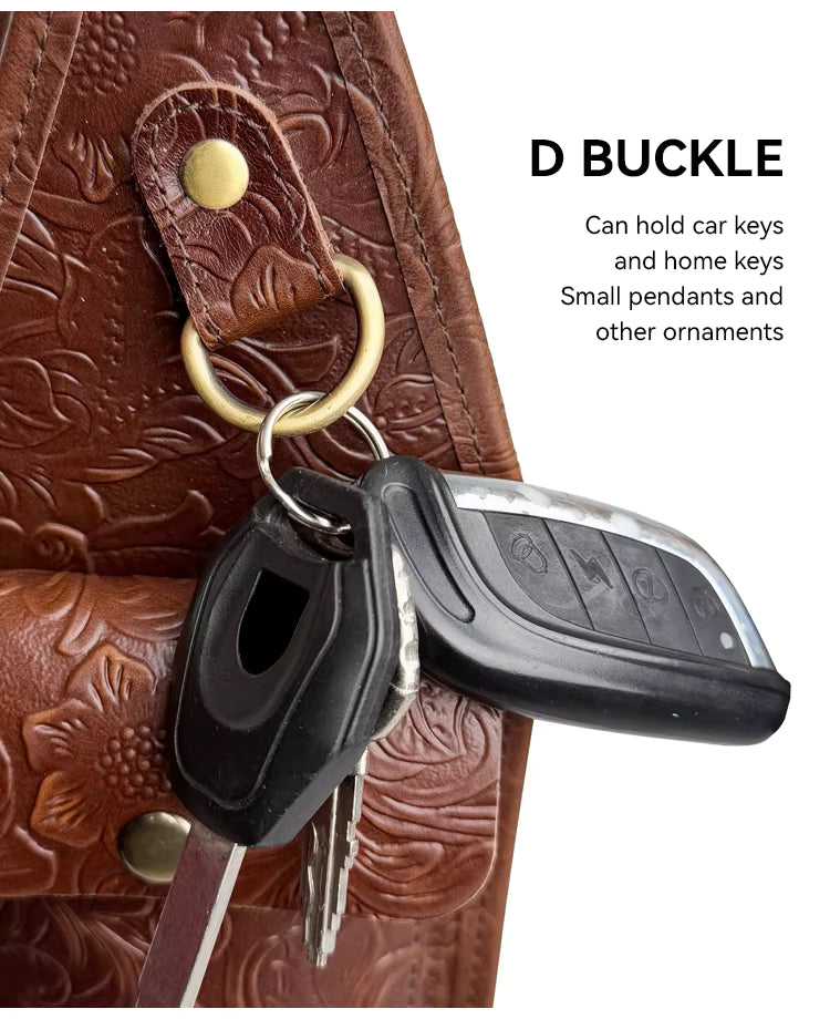 Genuine Leather Shoulder Holster Bag for Men
