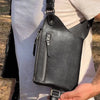 Men’s Double Underarm PU Leather Shoulder Holster Wallet