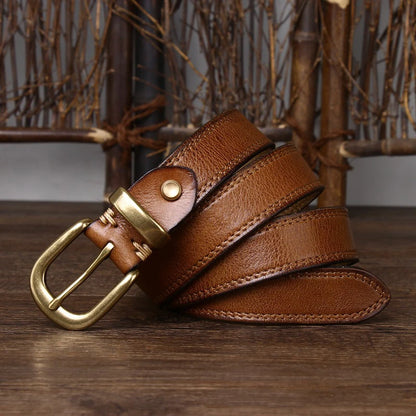 Genuine Leather Women’s Cincher Buckle Belt