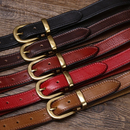 Genuine Leather Women’s Cincher Buckle Belt