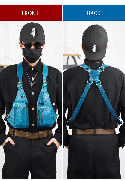 Genuine Leather Shoulder Holster Bag for Men
