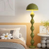 Cream Tall Macaron Mushroom Floor Lamp
