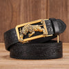 Tiger Buckle Genuine Leather Belt for Men