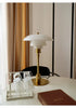 Mushroom Glass Bedside Light with Button Switch