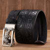 Tiger Buckle Genuine Leather Belt for Men