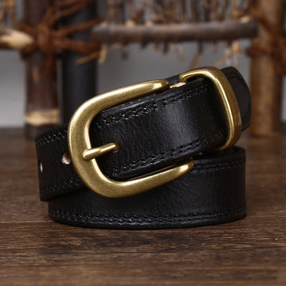 Genuine Leather Women’s Cincher Buckle Belt