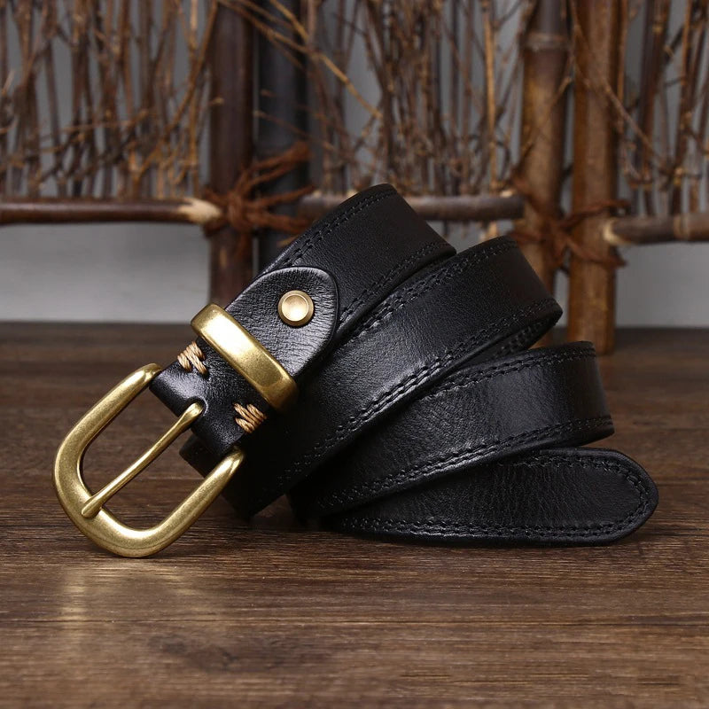 Genuine Leather Women’s Cincher Buckle Belt