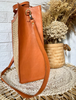 Natural Rattan, Leather And Cane Shoulder Bag