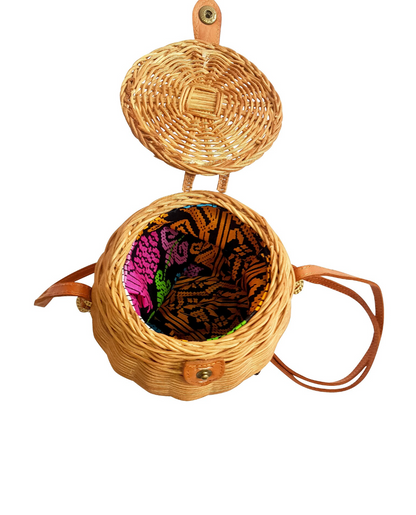 Rattan Bag Honeypot Style