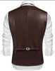 Leather Vest Jacket Lightweight