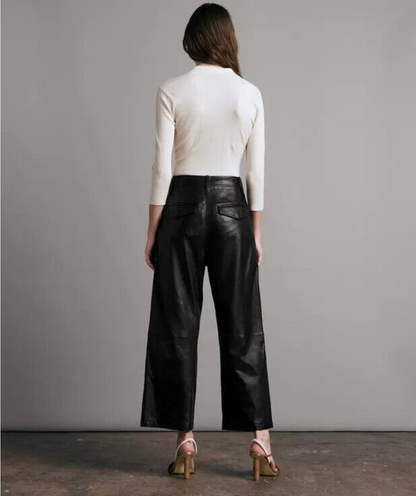 Causal Leather Pants Ladies