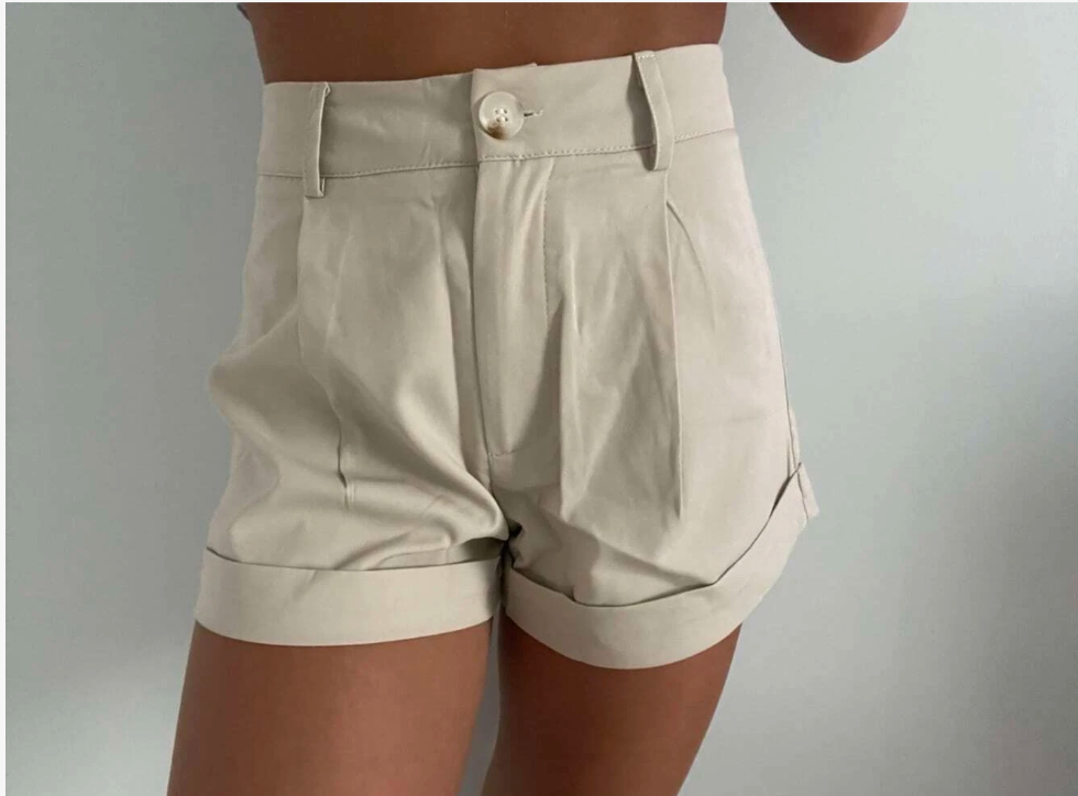 Cuffed Hem Shorts For Women