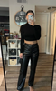 High Waist Original Leather Pants For Her