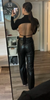 High Waist Original Leather Pants For Her